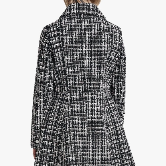 Laundry by Shelli Segal Women's Fit and Flare Plaid Fabric Jacket - Picture 2 of 8